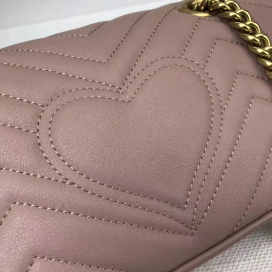 Replica Borse GG Marmont Matelassé Mini 446744 Rosa