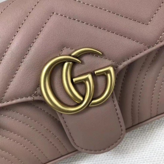 Replica Borse GG Marmont Matelassé Mini 446744 Rosa