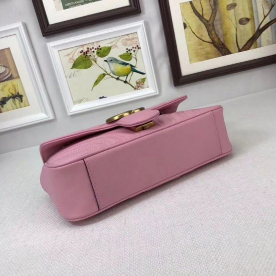 Replica Borse GG Marmont Matelassé Mini 446744 Rosa