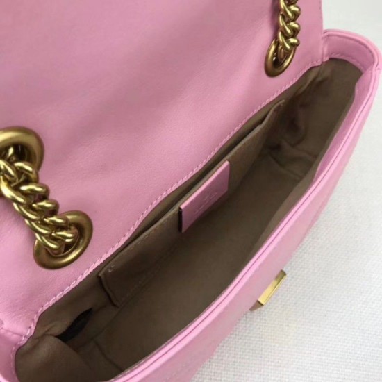 Replica Borse GG Marmont Matelassé Mini 446744 Rosa