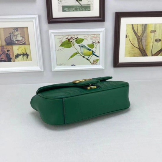 Replica Borse GG Marmont Matelassé Mini 446744 Verde