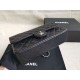 Replica Medium Classica Caviar Flap Borse A1112 Nero Argento / Hardware d'oro