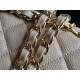 Replica Medium Classic Caviar Flap Borse A1112 Albicocca Argento / Hardware d'oro