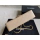 Replica Medium Classic Caviar Flap Borse A1112 Albicocca Argento / Hardware d'oro