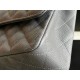 Replica Medium Classic Caviar Flap Borse A1112 Grigio Argento / Hardware d'oro