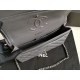 Replica Medium Classic Caviar Flap Borse A1112 Grigio Argento / Hardware d'oro
