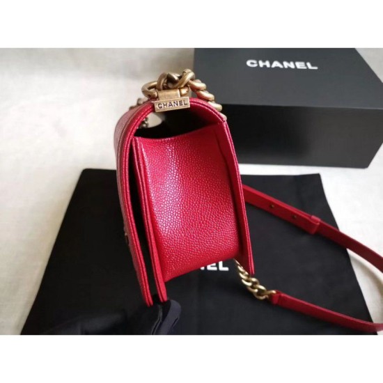 Replica Boy Classic Chevron Flap Borse A67086 Rosso