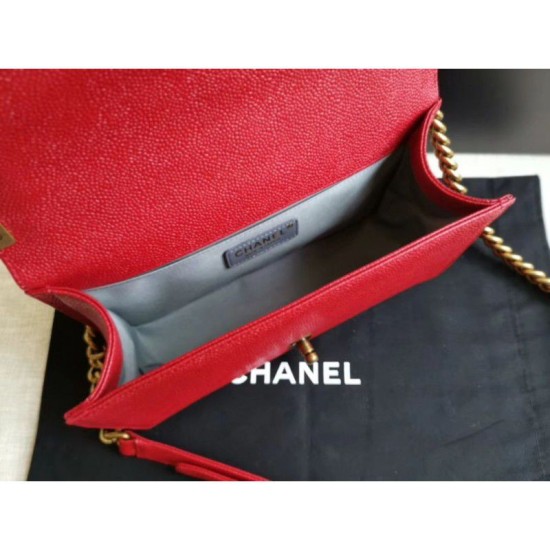 Replica Boy Classic Chevron Flap Borse A67086 Rosso