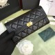 Replica Boy A80286 Caviar Lunga Portafoglio Nero