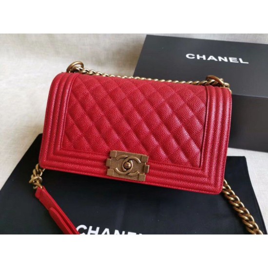 Replica Boy Classic Chevron Flap Borse A67086 Rosso