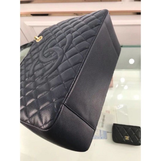 Replica GST Shopping Tote Borse pelle di agnello A50995 Nero