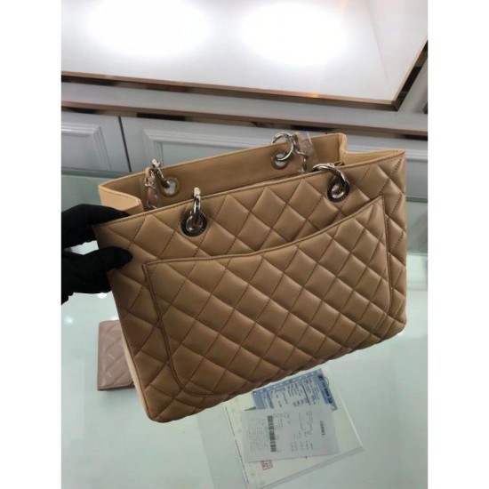 Replica GST Shopping Tote Borse pelle di agnello A50995 Albicocca