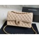 Replica Medium Classic Caviar Flap Borse A1112 Albicocca Argento / Hardware d'oro