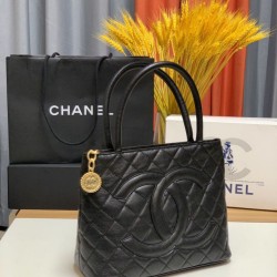 Replica Borsa Tote Medaglione A25188 Nera