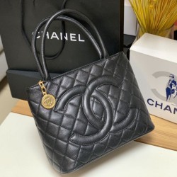 Replica Borsa Tote Medaglione A25188 Nera