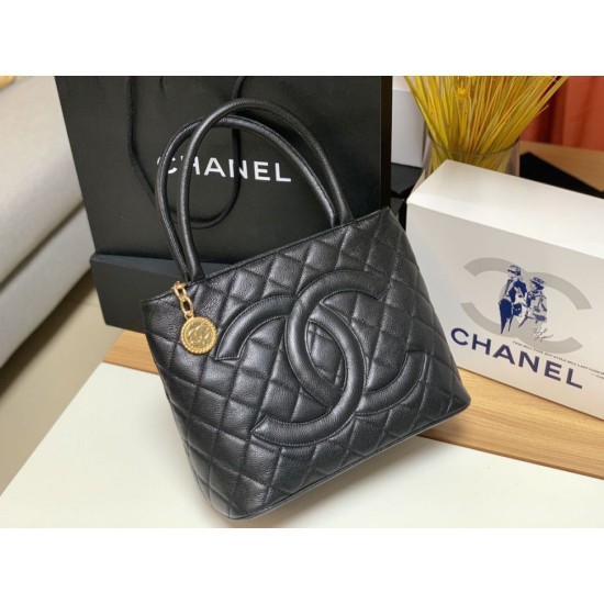 Replica Borsa Tote Medaglione A25188 Nera