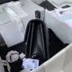 Replica Borsa piccola con patta con maniglia superiore AS2680 nera