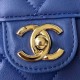 Replica Borsa piccola con patta con manico superiore AS2680 blu