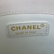 Replica Borsa piccola con patta con maniglia superiore AS2680 bianca