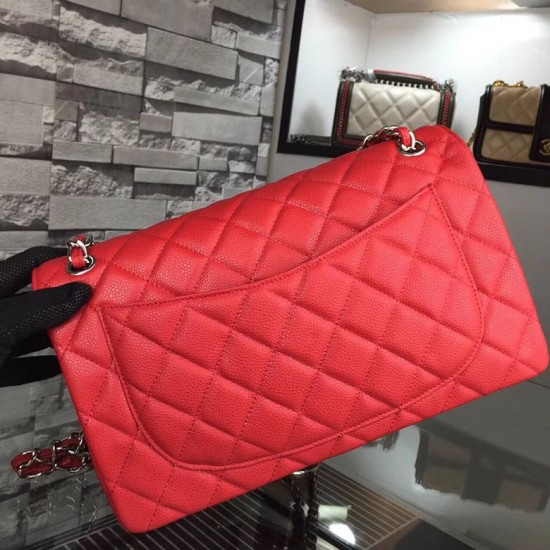 Replica Jumbo Classic Flap Borse pelle Caviar Rossa A1113 Replica Jumbo Classic Flap Borse pelle Caviar Rossa A1113