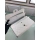 Replica Jumbo Classic Flap Borse pelle Caviar A1113 Bianca