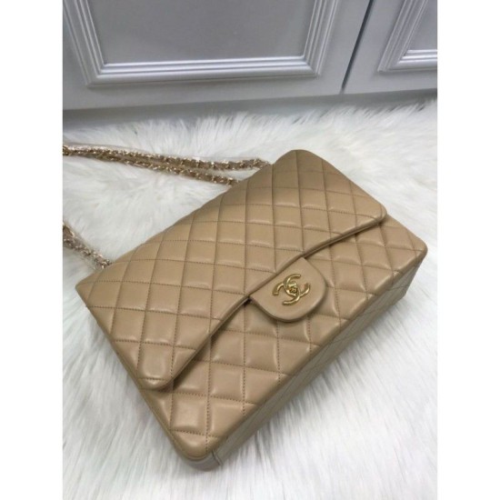 Replica Borsa Classic Maxi Flap borsa  A58601 Albicocca in pelle di agnello