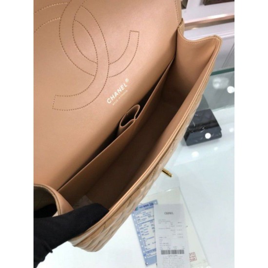 Replica Borsa Classic Maxi Flap borsa  A58601 Albicocca in pelle di agnello