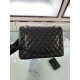 Replica Classic Maxi Flap Borsa Jumbo A58601 Pelle di agnello Nera
