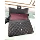 Replica Classic Maxi Flap Borsa Jumbo A58601 Pelle di agnello Nera
