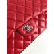 Replica Classic Maxi Flap borsa  Jumbo A58601 Pelle di agnello rossa