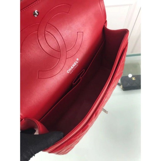 Replica Classic Maxi Flap borsa  Jumbo A58601 Pelle di agnello rossa