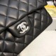 Replica Borsa Classic Flap Piccolo A1117 Nero Argento Hardware