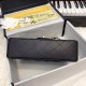 Replica Borsa Classic Flap piccola A1117 in pelle caviale Nera