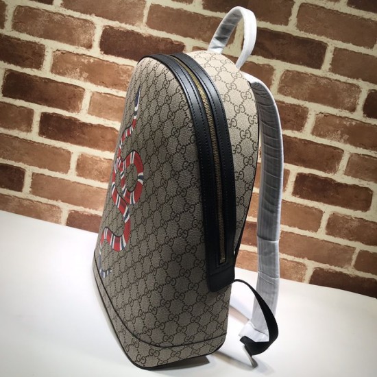 Replica Snake Print GG Supreme Backpack 419584 Coffee