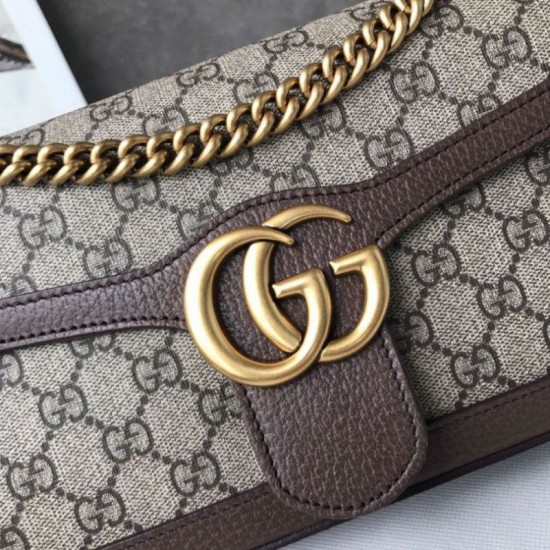 Replica Ophidia GG Mini borsa  Marmont Matelasse 443497 Caffè