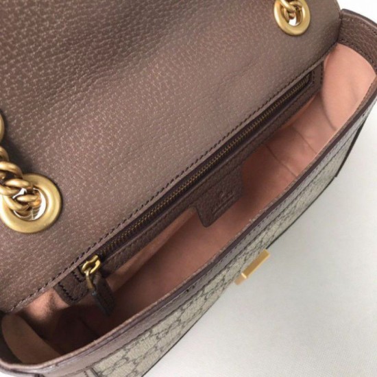 Replica Ophidia GG Mini borsa  Marmont Matelasse 443497 Caffè