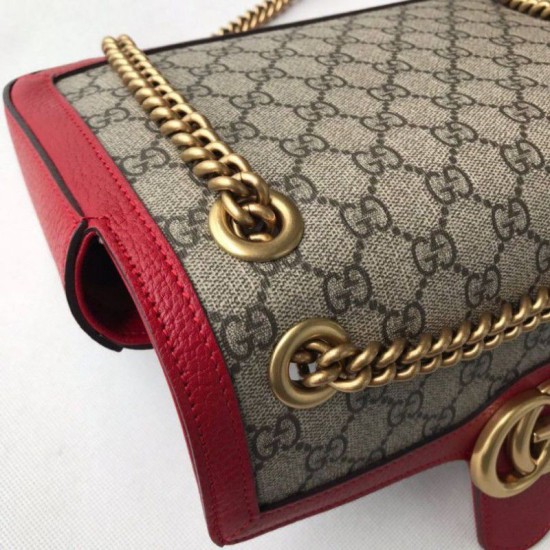 Replica Ophidia GG Mini borsa  Marmont Matelasse 443497 Rosso