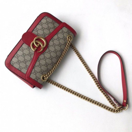 Replica Ophidia GG Mini borsa  Marmont Matelasse 443497 Rosso
