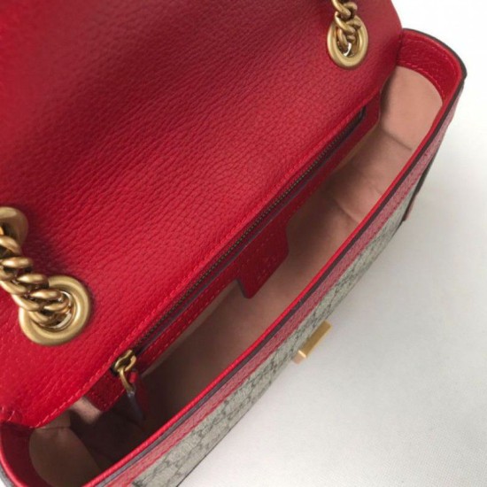 Replica Ophidia GG Mini borsa  Marmont Matelasse 443497 Rosso