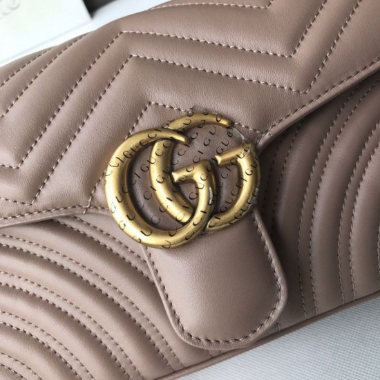 Replica Borsa Marmont Matelasse Mini 443497 Caffè leggero