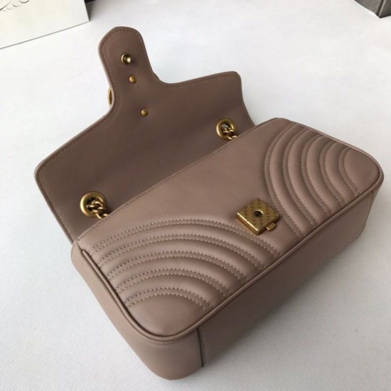 Replica Borsa Marmont Matelasse Mini 443497 Caffè leggero
