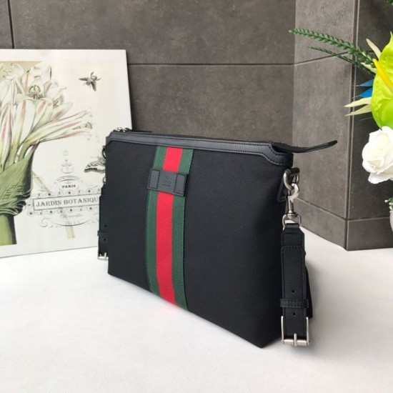 Replica Borsa a tracolla Supreme Medium 523335 Nera