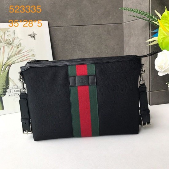 Replica Borsa a tracolla Supreme Medium 523335 Nera