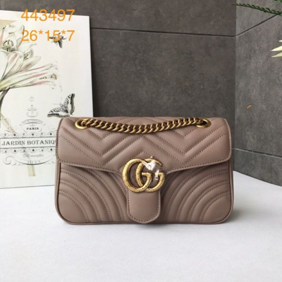 Replica Borsa Marmont Matelasse Mini 443497 Caffè leggero
