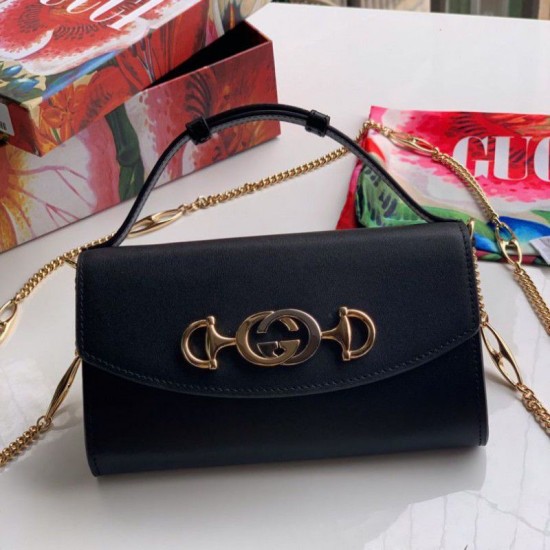 Replica Borsa Zumi Mini Cuoio morbido 564718 Nero