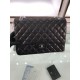 Replica Classic Maxi Flap Borsa Jumbo A58601 Pelle di agnello Nera