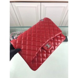 Replica Classic Maxi Flap borsa  Jumbo A58601 Pelle di agnello rossa