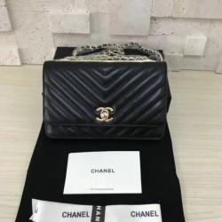 Replica Classic Flap Charms Portafoglio Woc A33814 Nero