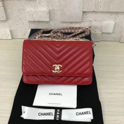 Replica Classic Flap Charms Portafoglio Woc A33814 Rosso