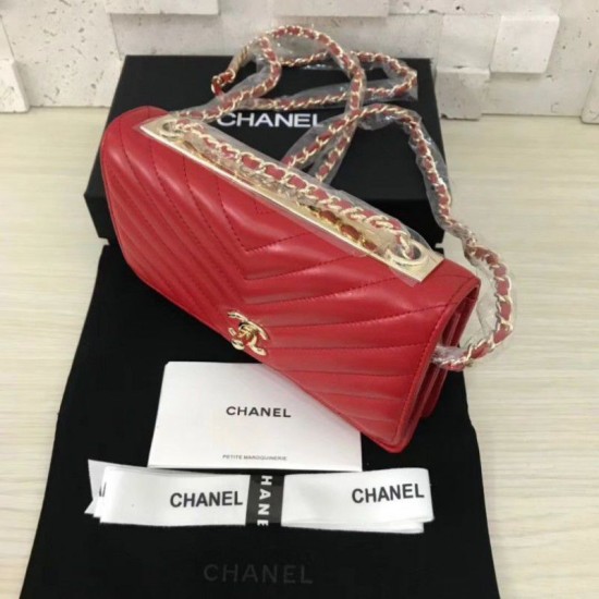 Replica Classic Flap Charms Portafoglio Woc A33814 Rosso